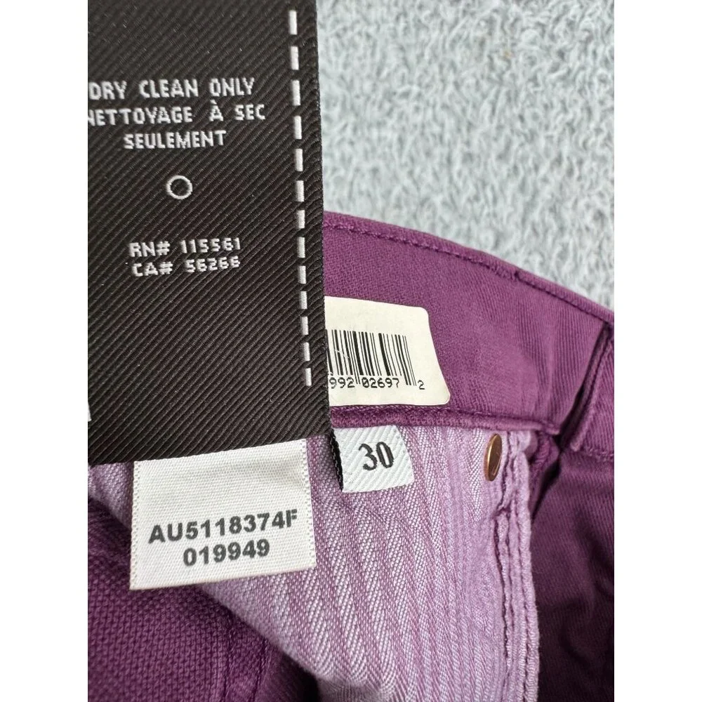 Metallic Purple Denim Shorts Womens Size 30 NWT 7 For All Mankind Cotton/Spandex - Picture 5 of 14